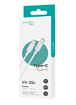 VIXION Кабель Type-C VX-25c 60W 1м бел