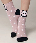 CONTE Classic Носки женские хлопковые с пикотом Panda розовый 25