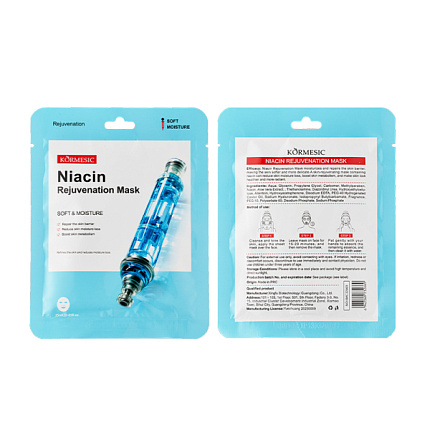 Маска тканевая 25мл Ниацин