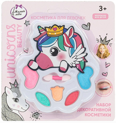 Unicorn Тени для век+аппликатор Единорог